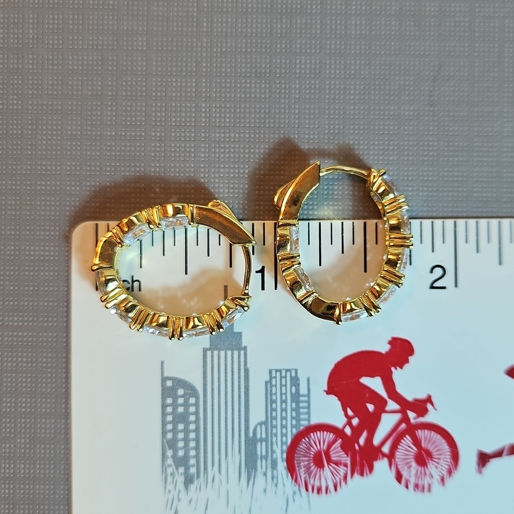 Bella Luce 12.56 ctw Eterno 18k Yellow Gold Over Sterling Earrings - Picture 5 of 6